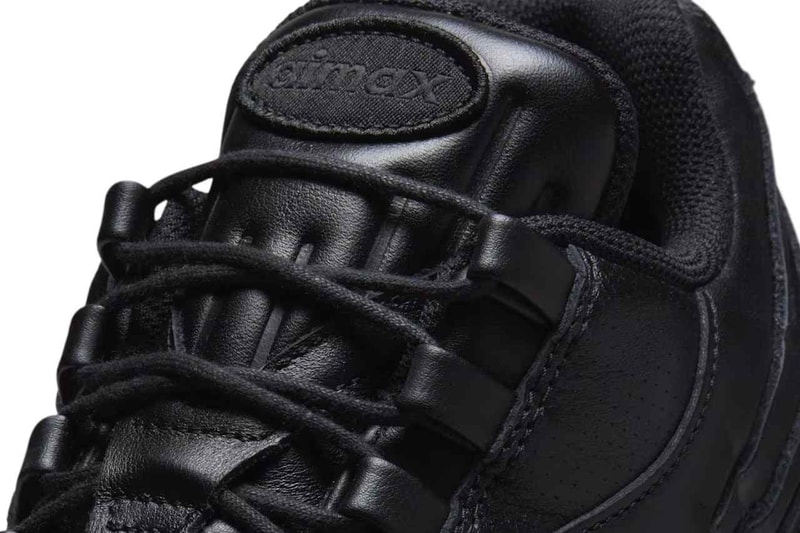ナイキからオールブラックのプレミアムレザーを纏った エアマックス 95 が登場 Nike Air Max 95 Big Bubble Black release info