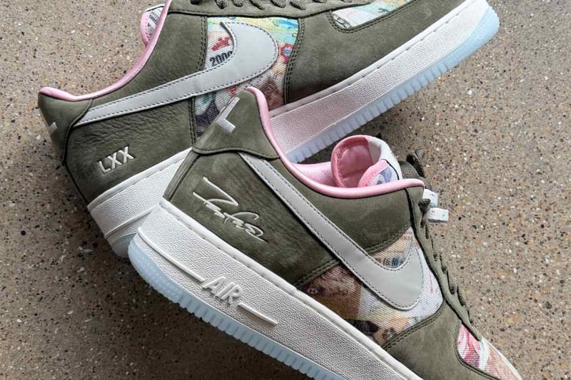 フューチュラ x Nike Air Force 1 “FLOM” のディテールをチェック