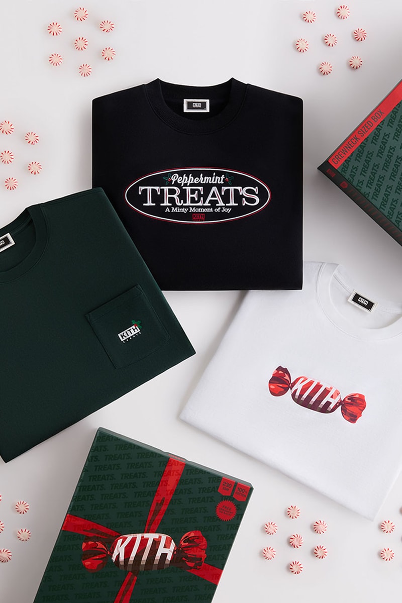 キストリーツがホリデーシーズンの新作コレクション トリーツペパーミントを発売 kith treats treats peppermint collection the merry mint release info