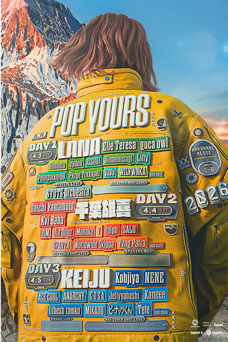 ポップユアーズ2026の第1弾アーティストラインアップが発表 pop yours 2026 first line up lana yuki chiba keiju news
