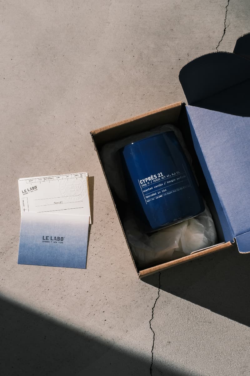 ル ラボが藍を纏った特別なキャンドル シプレ21インディゴを発売 le labo cypres 21 indigo release info