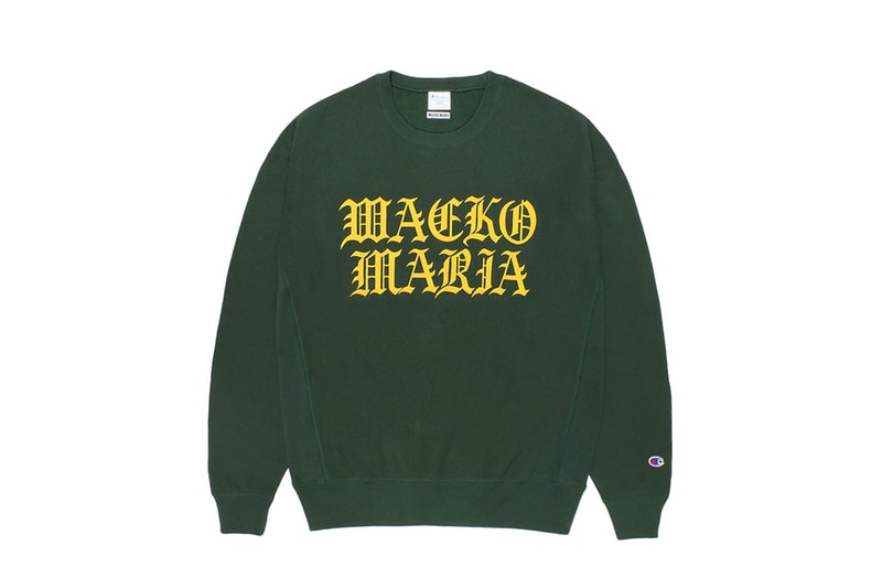 ワコマリアがチャンピオンとの初となる別注アイテムを発売 wacko maria champion first exclusive item release info