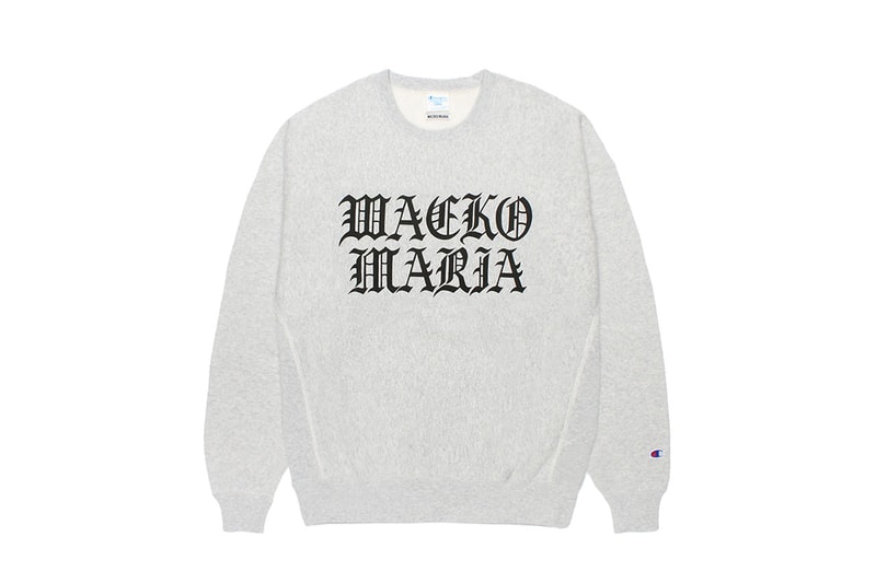 ワコマリアがチャンピオンとの初となる別注アイテムを発売 wacko maria champion first exclusive item release info