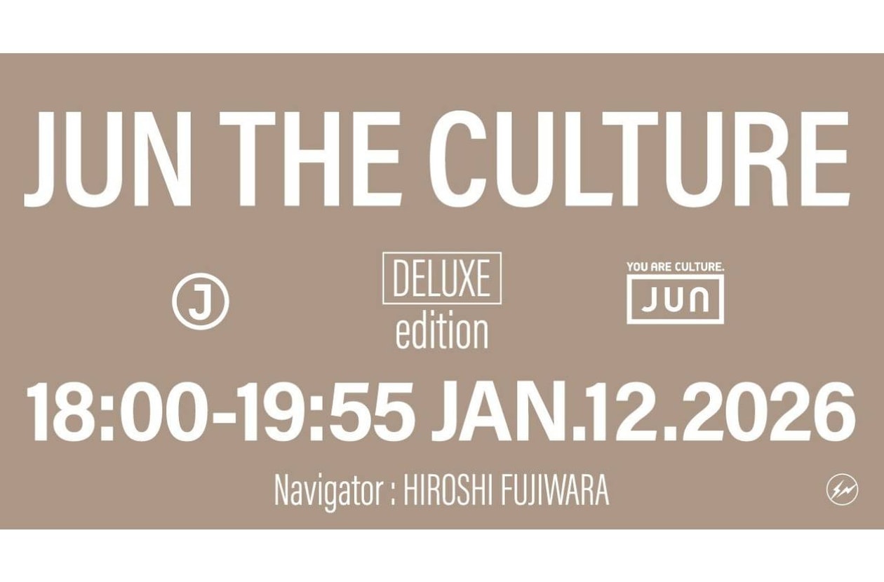 藤原ヒロシがナビゲーターを務めるラジオ番組『JUN THE CULTURE DELUXE Edition』が成人の日に放送 fujiwara hiroshi jun the culuture deluxe edition release info