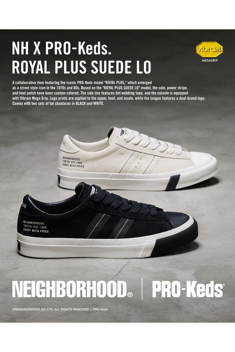 NEIGHBORHOOD x PRO-Keds の最新コラボ ROYAL PLUS SUEDE LO が到着 NEIGHBORHOOD PRO-Keds ROYAL PLUS SUEDE LO release info