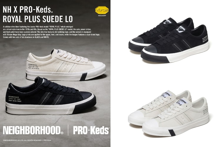 NEIGHBORHOOD x PRO-Keds の最新コラボ ROYAL PLUS SUEDE LO が到着