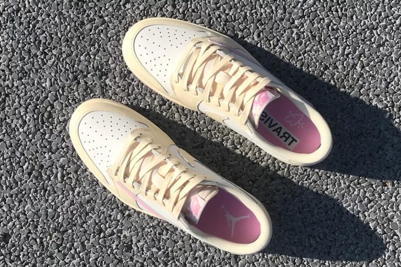 トラヴィス・スコット x エアジョーダン 1 ロー OG “ピンク パック” のサンプルが浮上 Travis Scott Air Jordan 1 Low OG "Pink Pack" first look