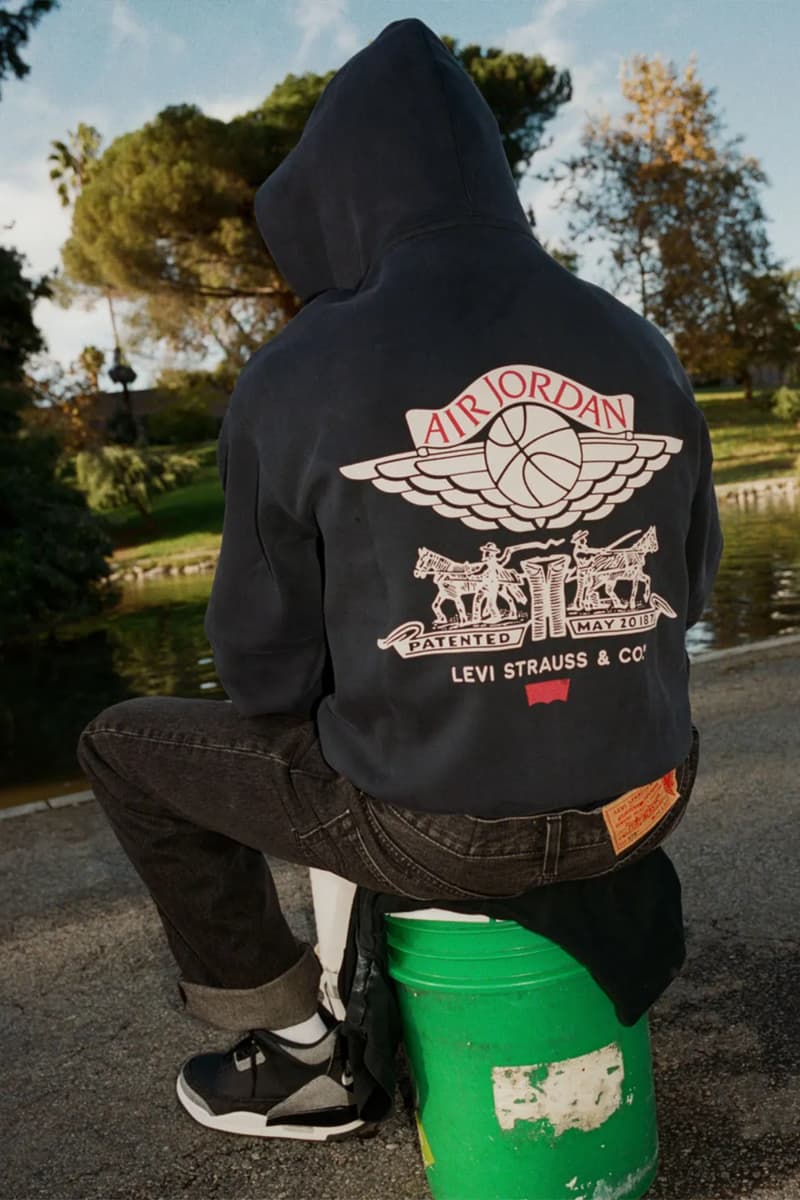 リーバイス x エアジョーダン 3  コレクションのキャンペーンビジュアルをチェック Levi’s® x Air Jordan 3 collection official look 