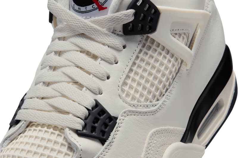 エアジョーダン 4 から80～90年代をオマージュした新作 “フライトクラブ” が登場 Air Jordan 4 “Flight Club - Sail and Black” release info