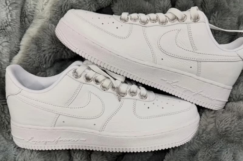 クロムハーツ x ノクタ x ナイキ エアフォース 1 ロー のサンプルが浮上 Chrome Hearts x NOCTA x Nike Air Force 1 Low “Certified Lover Boy” first look Leaks 