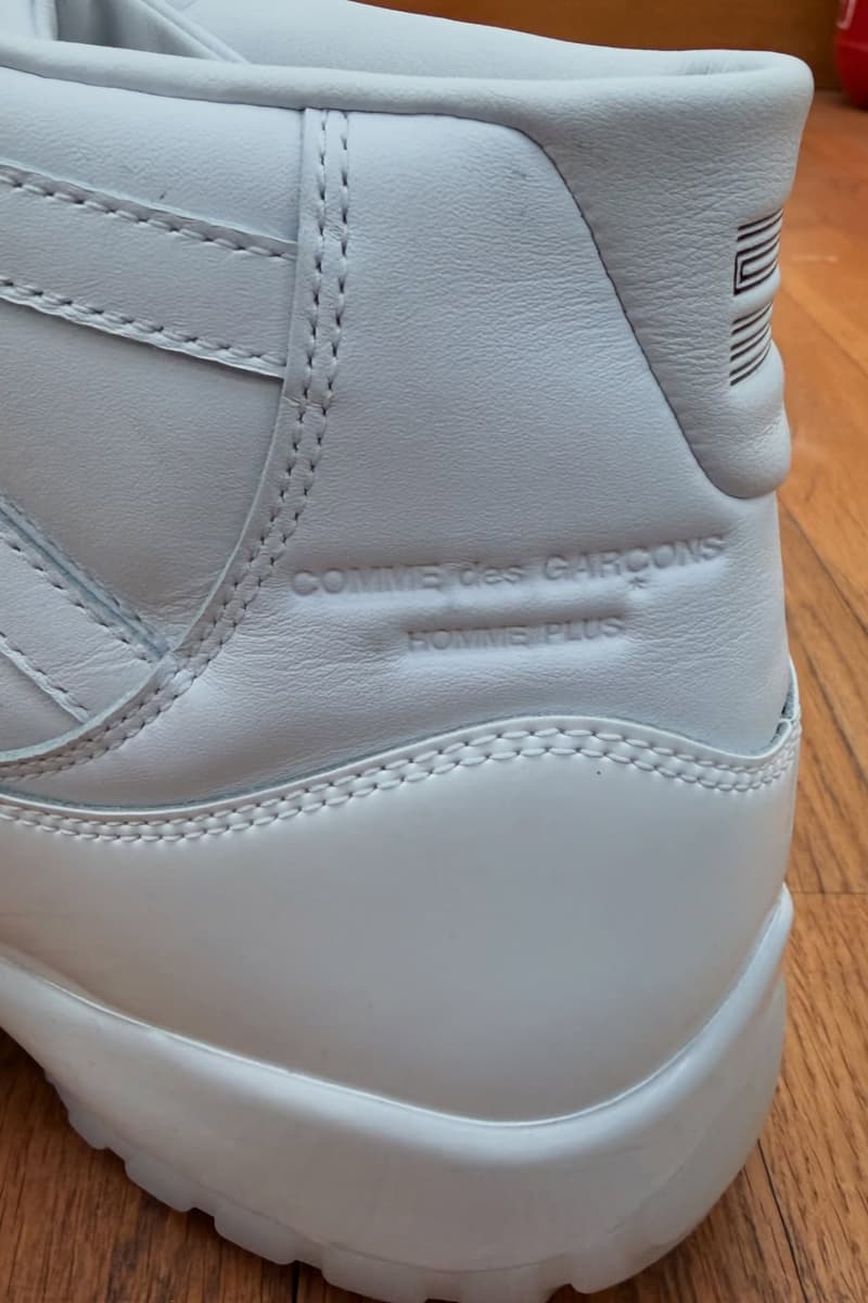 コム デ ギャルソン・オム プリュス x エアジョーダン 11 が初公開 COMME des GARÇONS HOMME PLUS x Air Jordan 11 first look 