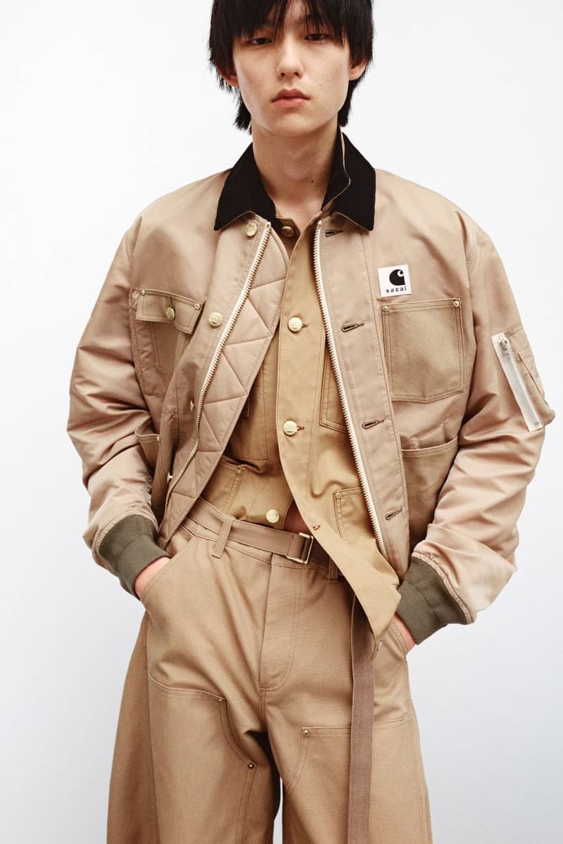 サカイxカーハートワークインプログレス コラボコレクション第4弾が到着 sacai carhartt wip series 4 release info