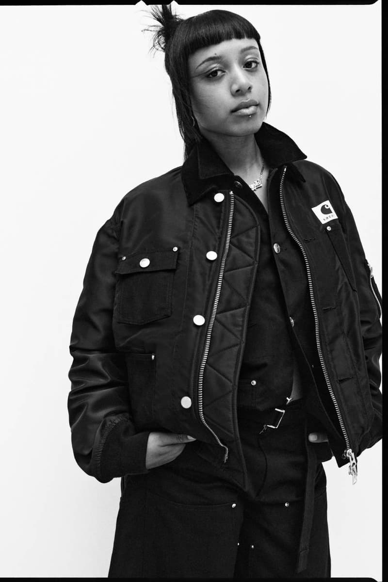 サカイxカーハートワークインプログレス コラボコレクション第4弾が到着 sacai carhartt wip series 4 release info