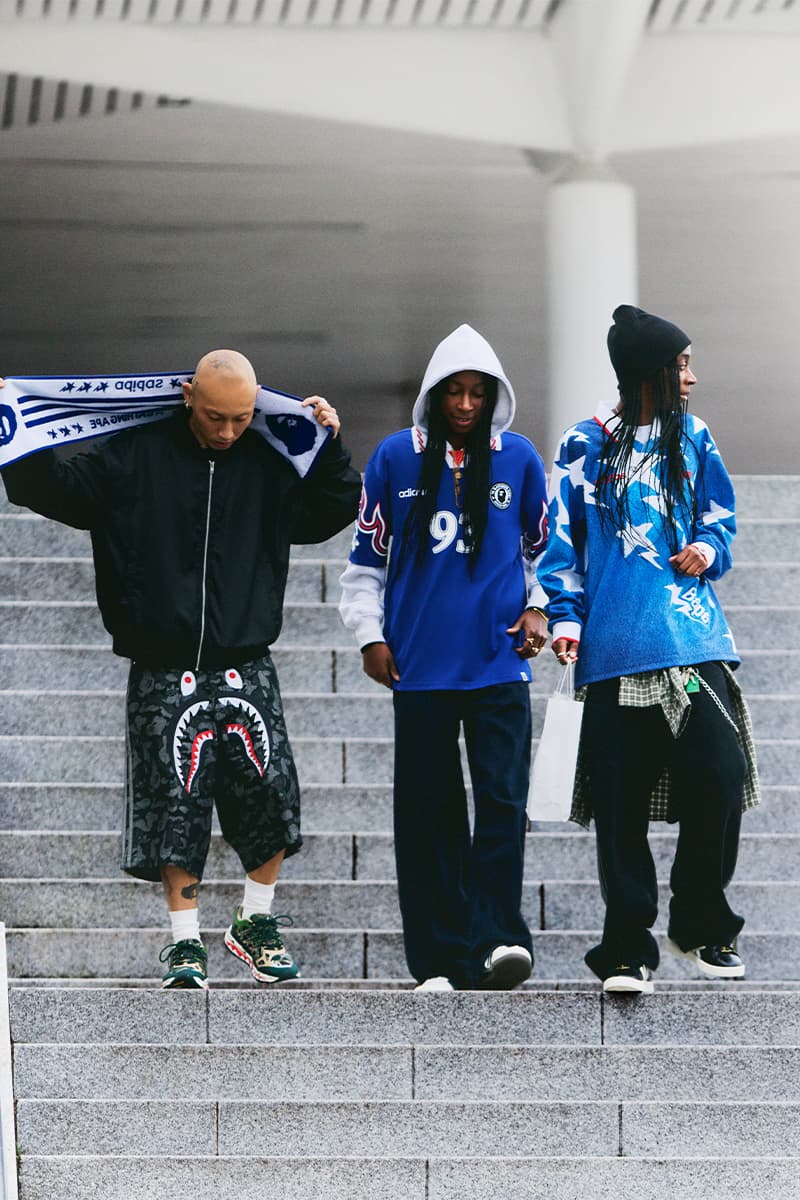 アディダス オリジナルスxベイプによるフットボールに着想した最新コレクションを発表 adidas originals bape football new collection release info