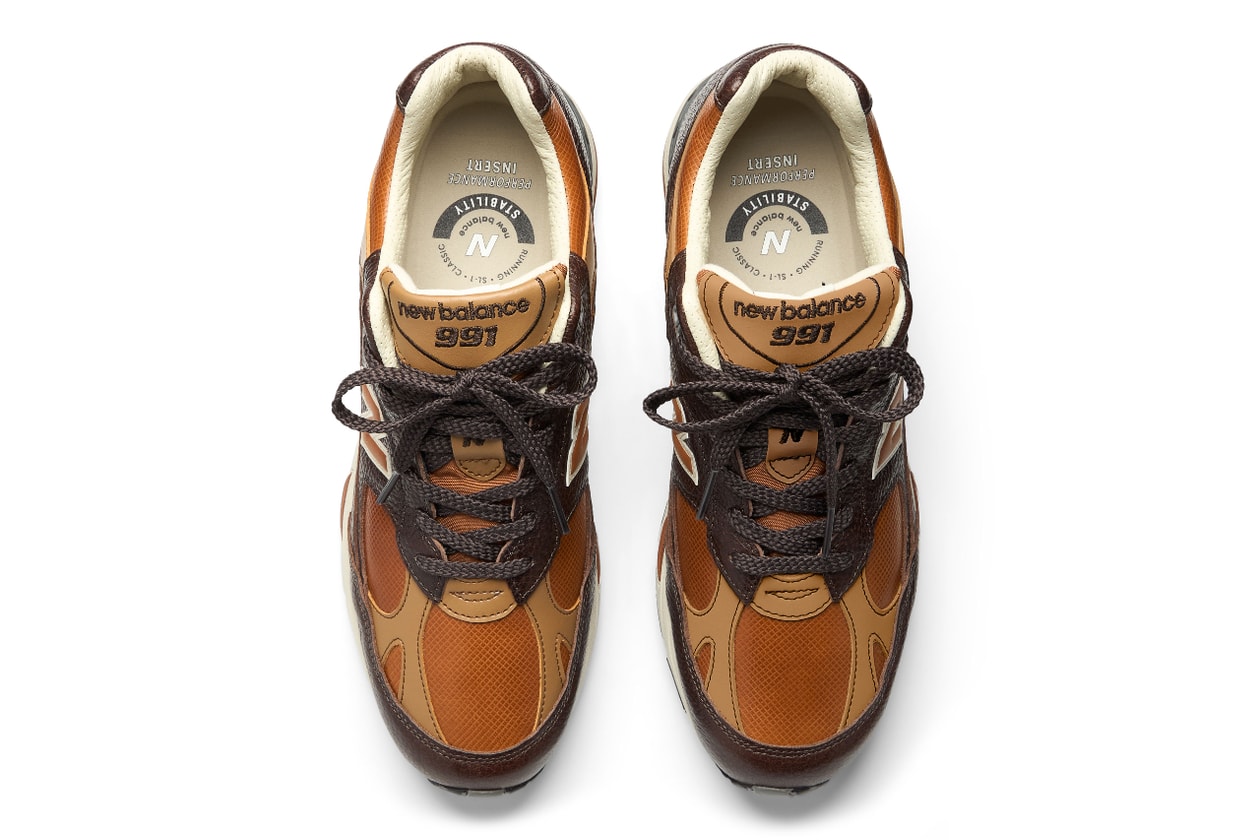 ニューバランス メイド イン UK 991v1 にイタリア製プレミアムレザーを用いた新作が登場 New Balance Made in UK 991v1 “Luxe Vegetable Tanned Leather” release info