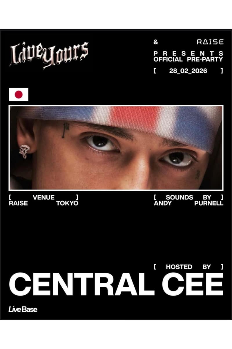 セントラル・シー来日公演のプレパーティーが開催決定 Central Cee official pre-party raise ginza info LiveBase