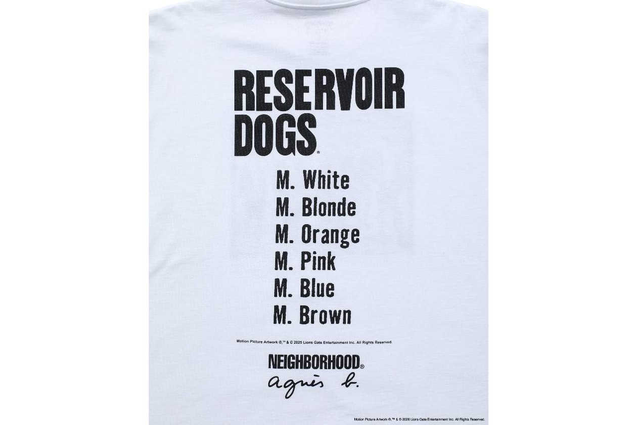 ネイバーフッド x アニエスベー コラボコレクション第2弾が到着 NEIGHBORHOOD x agnès b. RESERVOIR DOGS collection release info