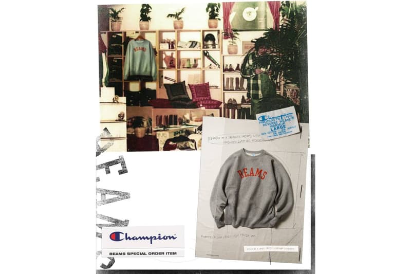 ビームスの50周年を記念したチャンピオン 別注スウェットが登場 beams 50 years aniversaly exclusive champion sweat shirts release info