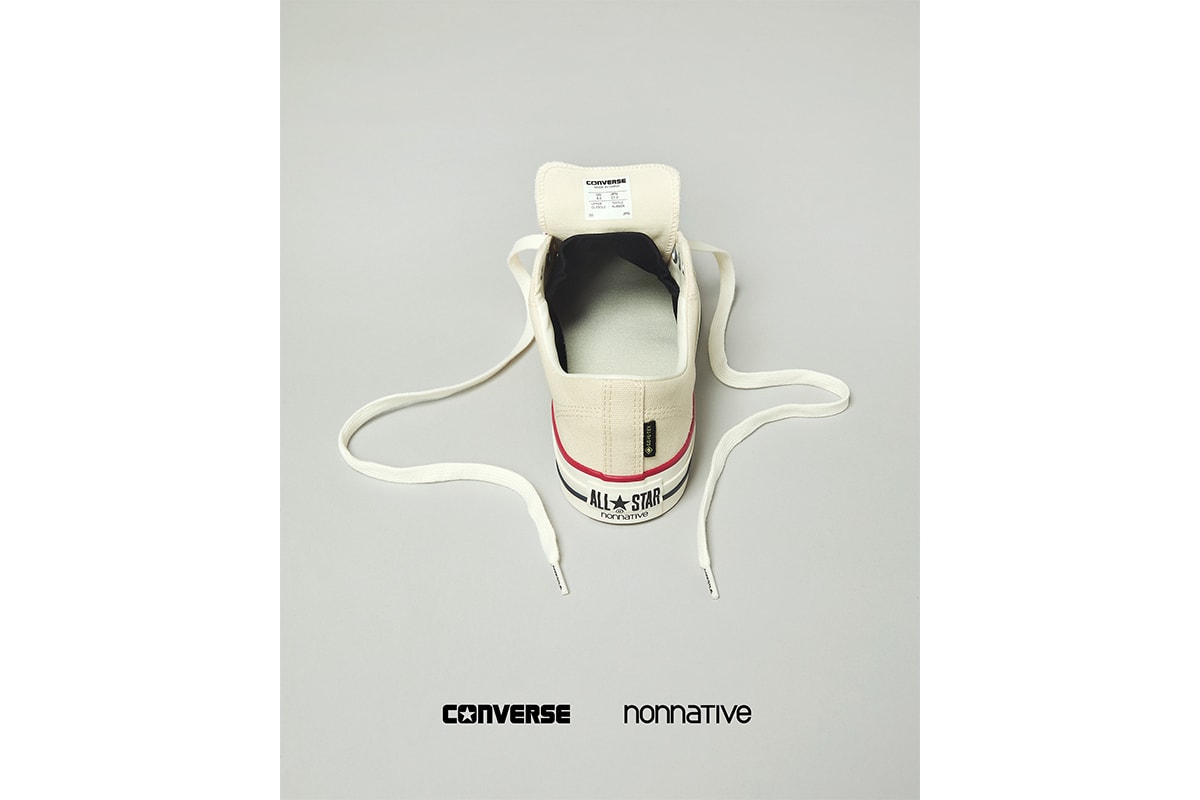 コンバースとノンネイティブによる最新コラボモデル ALL STAR GORE-TEX CENTERZIP OX / NN が登場 converse nonnative all star gore tex centerzip ox nn release info