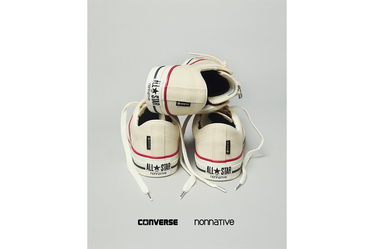 コンバースとノンネイティブによる最新コラボモデル ALL STAR GORE-TEX CENTERZIP OX / NN が登場 converse nonnative all star gore tex centerzip ox nn release info