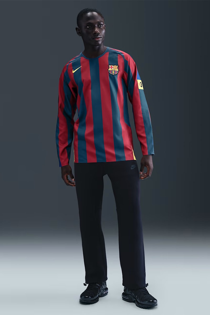 ナイキがFCバルセロナ 2005/06 Reissueアパレルコレクションを発売 nike fc barcelona 2005 06 reissue aparel collection release info
