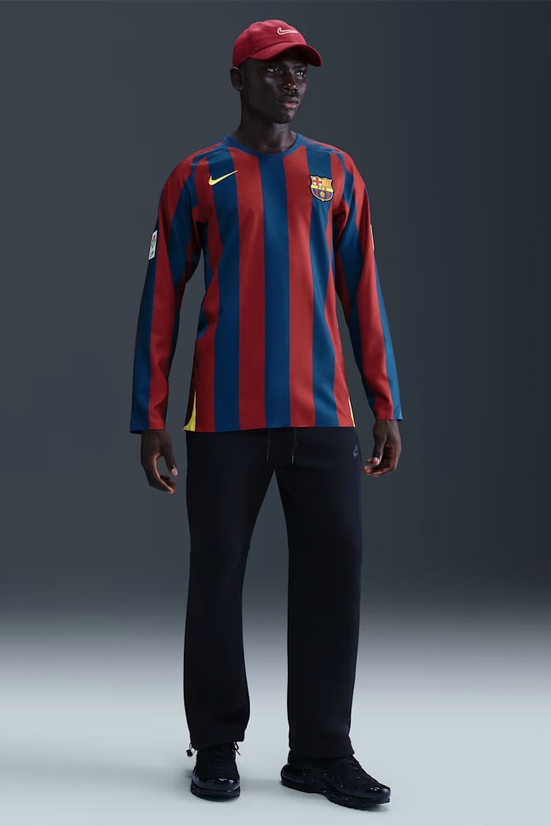 ナイキがFCバルセロナ 2005/06 Reissueアパレルコレクションを発売 nike fc barcelona 2005 06 reissue aparel collection release info
