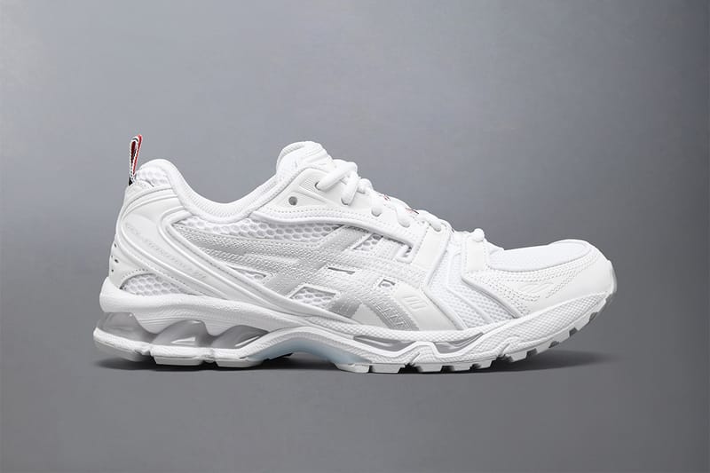 Thom Browne x ASICS 初コラボモデル GEL-KAYANO 14 のホワイトカラーが登場