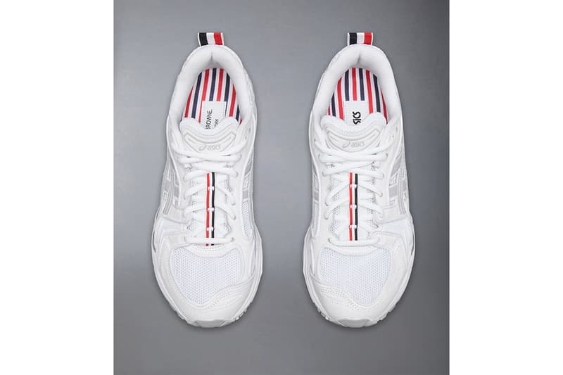 トムブラウンxアシックスによるコラボフットウェアにホワイトカラーが登場 thom browne asics collabo footwear release info