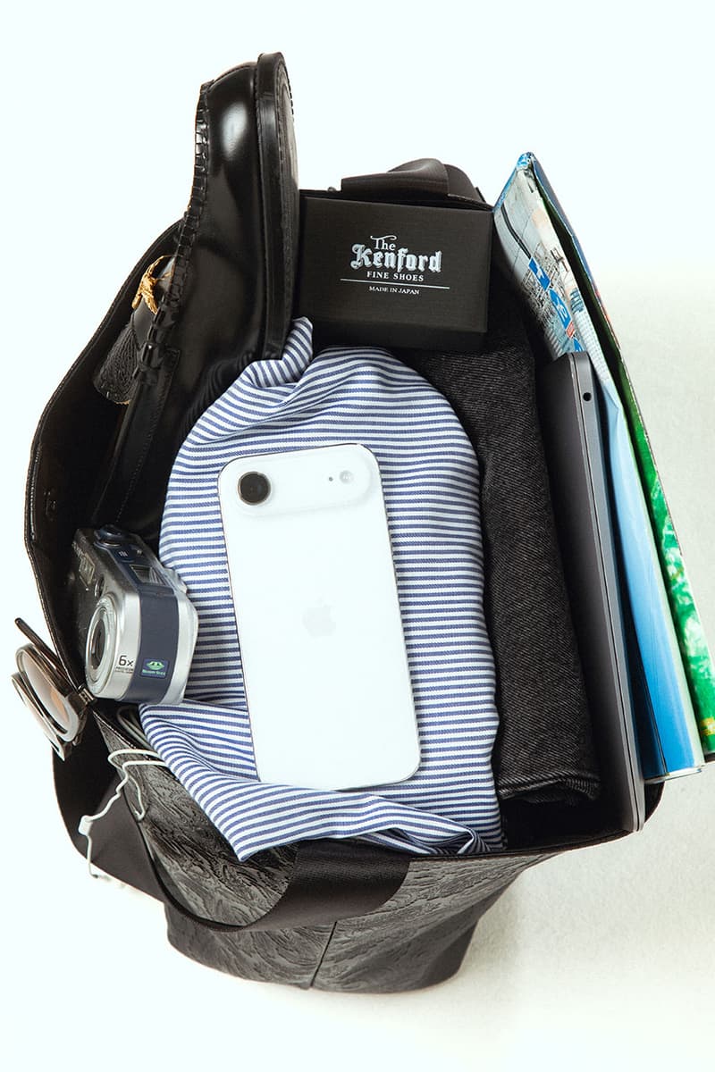 ケンフォード ファインシューズよりペイズリーレザーのショルダーバッグが発売 the kenford fineshoes embossed leather shoulder bag black paisley release info