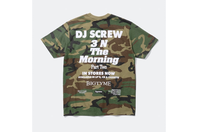 シュプリームがDJ スクリューをフィーチャーしたカプセルコレクションを発表 Supreme x DJ Screw spring 2026 release info