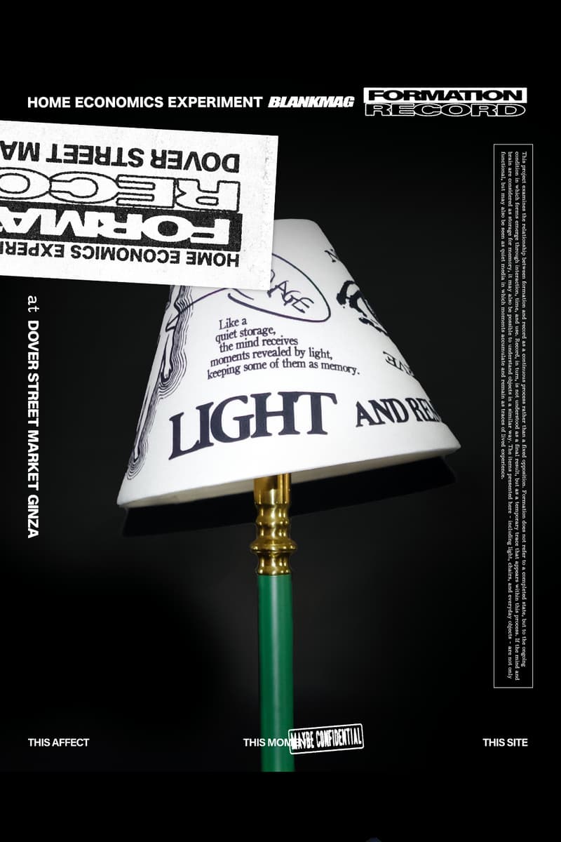 ホーム エコノミクス エクスペリメント x ブランクマグのポップアップ第3弾が DSMG で開催 HOME ECONOMICS EXPERIMENT BLANKMAG capsule collection dsmg spring 2026 release info DOVER STREET MARKET GINZA