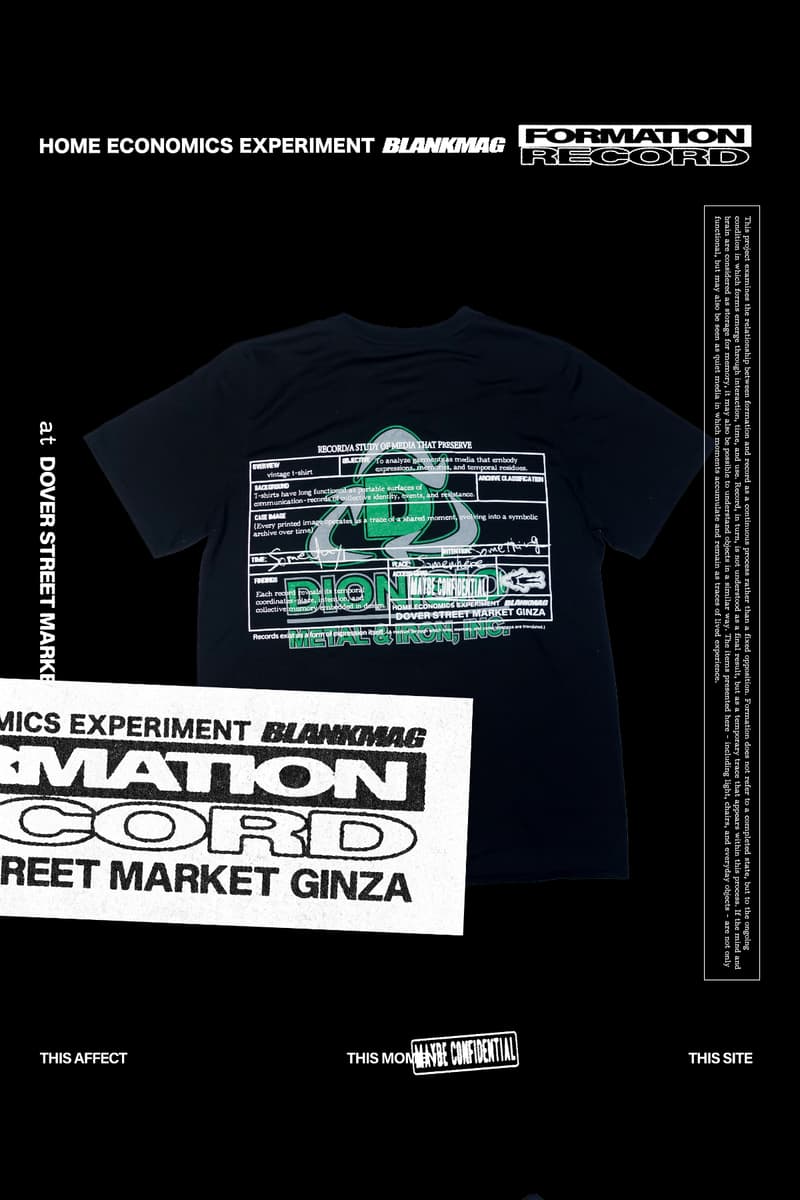 ホーム エコノミクス エクスペリメント x ブランクマグのポップアップ第3弾が DSMG で開催 HOME ECONOMICS EXPERIMENT BLANKMAG capsule collection dsmg spring 2026 release info DOVER STREET MARKET GINZA