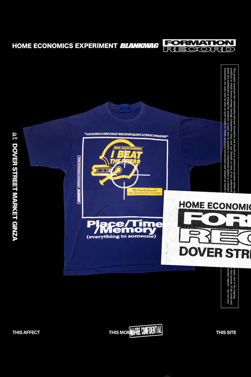 ホーム エコノミクス エクスペリメント x ブランクマグのポップアップ第3弾が DSMG で開催 HOME ECONOMICS EXPERIMENT BLANKMAG capsule collection dsmg spring 2026 release info DOVER STREET MARKET GINZA