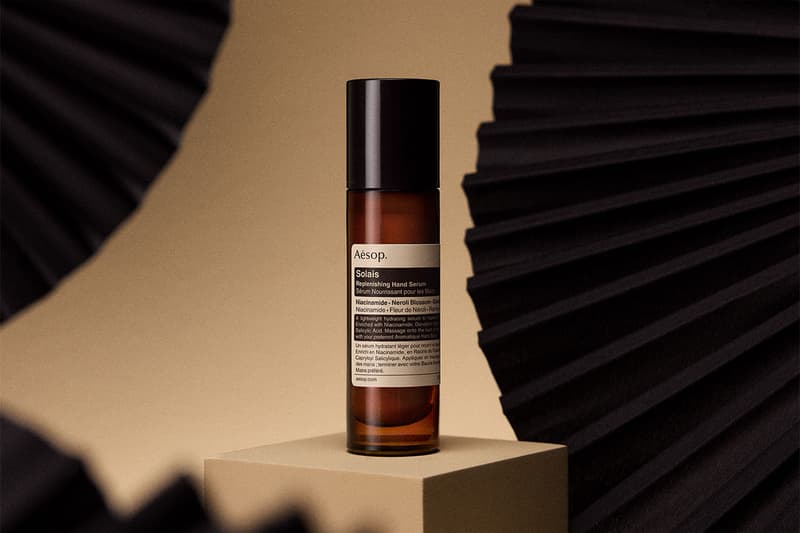 イソップからブランド初のハンド美容液が登場 aesop solais replenishing hydration hand serum release info