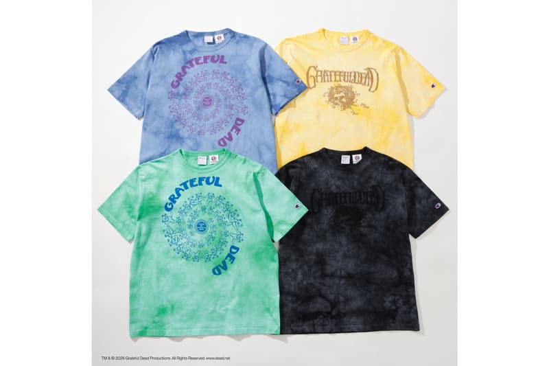 Champion が Grateful Dead のオフィシャルライセンスTシャツを発売