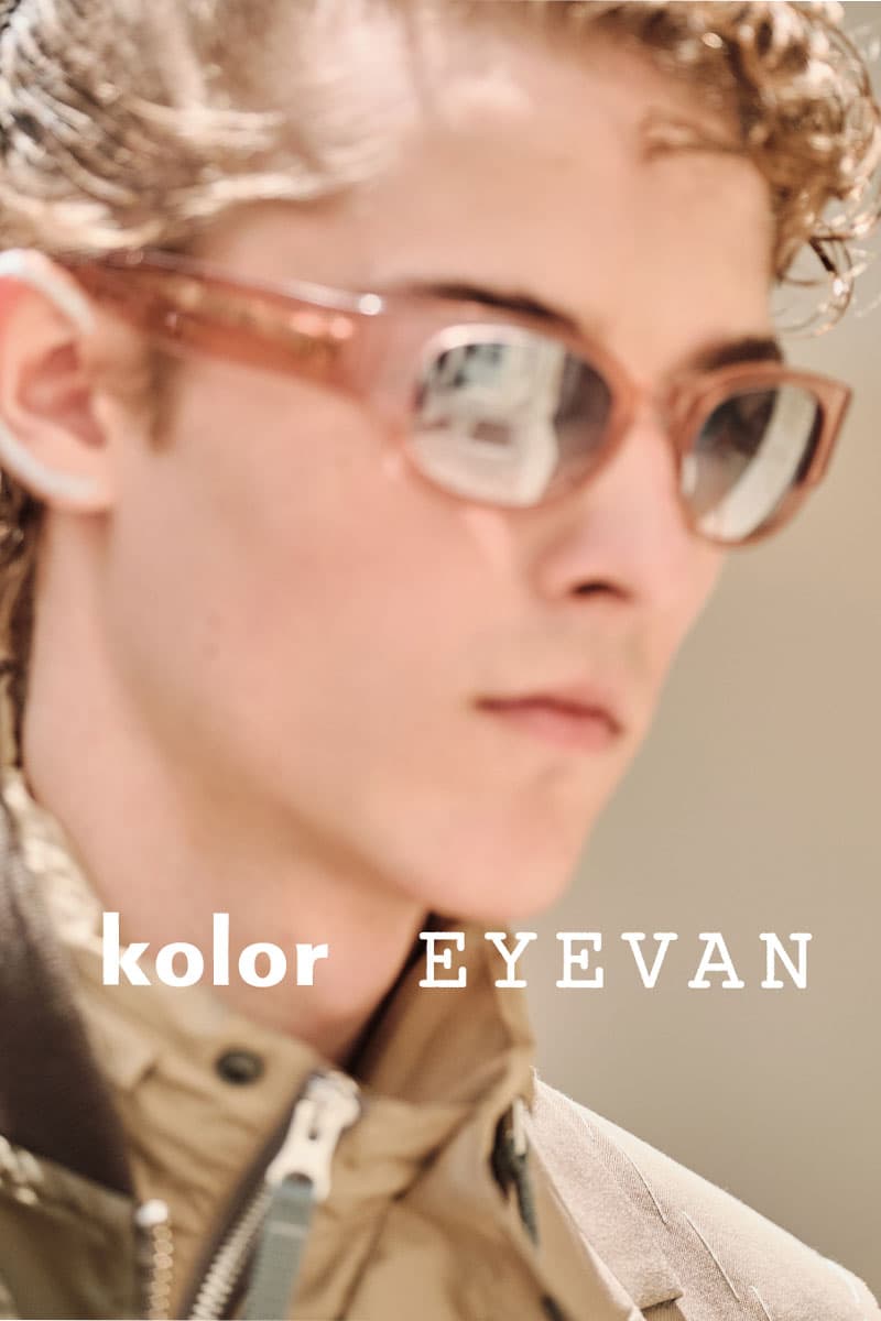 カラーxアイバンによる初のコラボモデルが登場 kolor eyevan collabo model release info