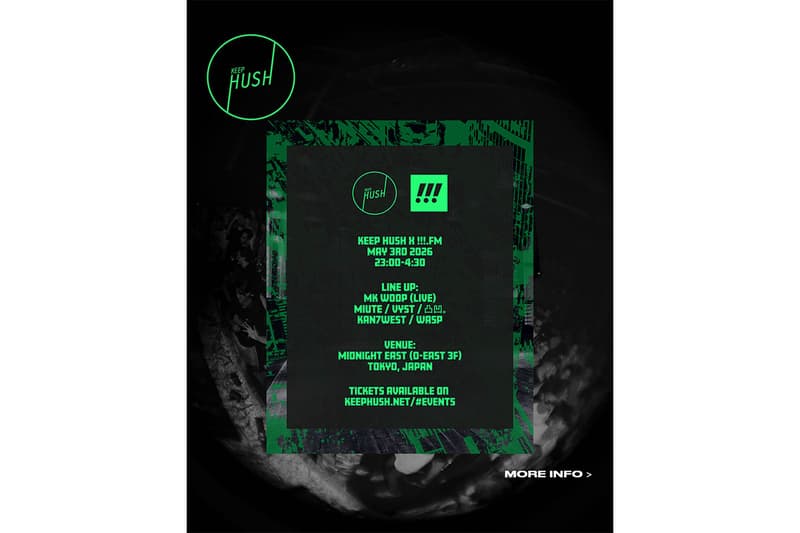 ロンドン発のアンダーグラウンドパーティー Keep Hush が『MIDNIGHT EAST』にて開催 