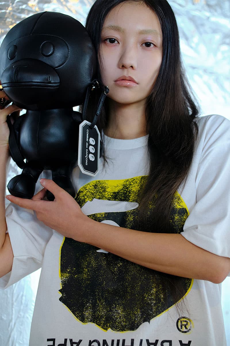 A BATHING APE® x COMME des GARÇONS がポップアートで再構築した限定カプセルを発表 a bathing ape comme des garcons capsel collection release info