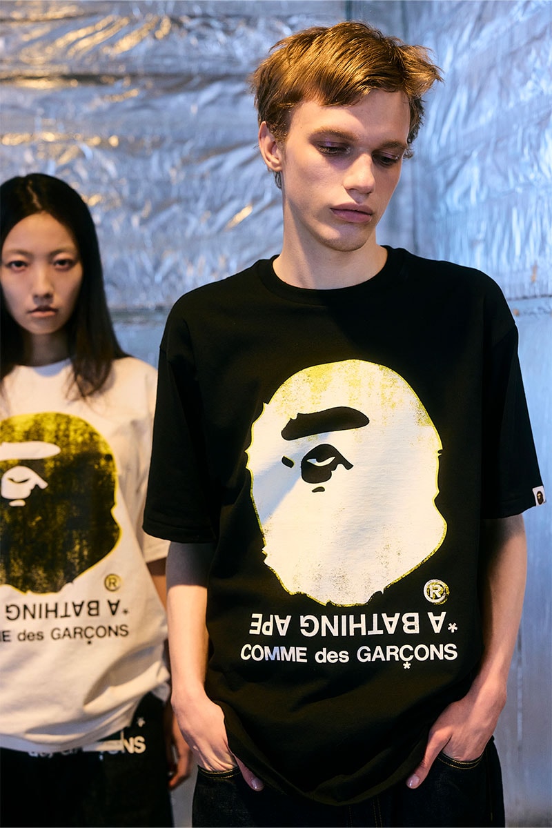 A BATHING APE® x COMME des GARÇONS がポップアートで再構築した限定カプセルを発表 a bathing ape comme des garcons capsel collection release info