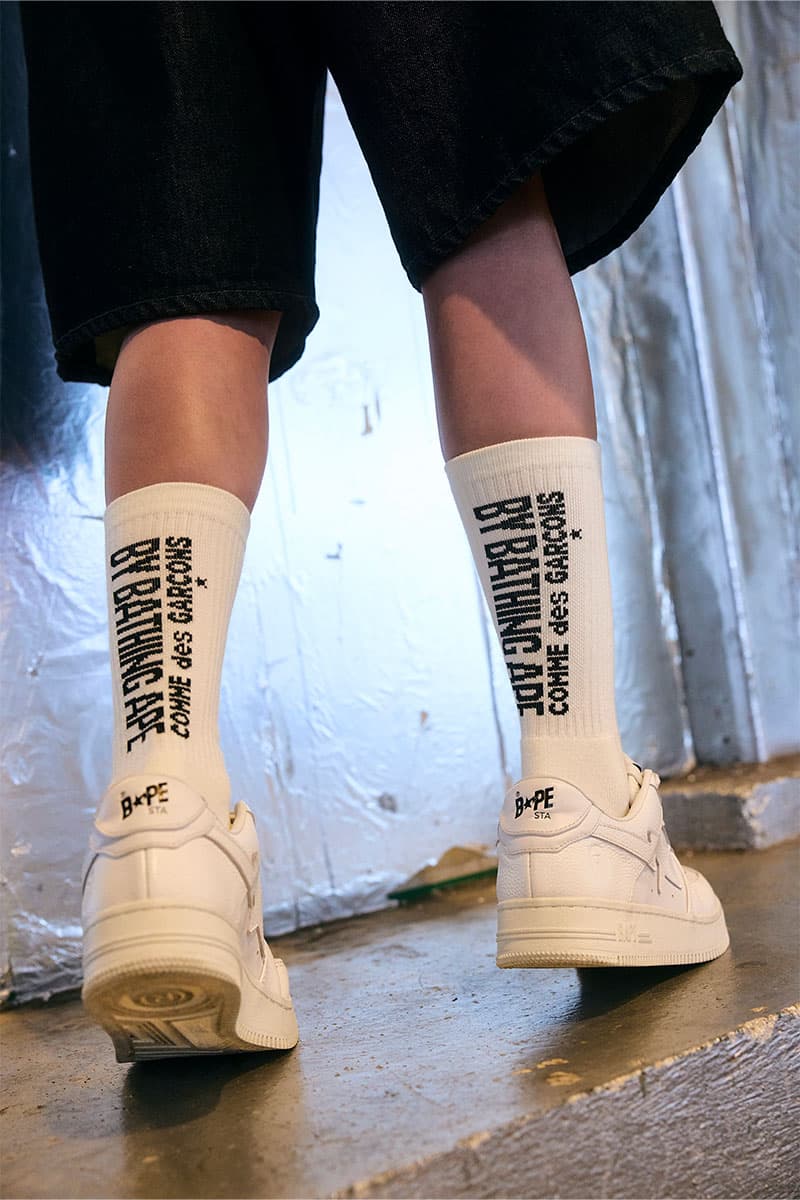 A BATHING APE® x COMME des GARÇONS がポップアートで再構築した限定カプセルを発表 a bathing ape comme des garcons capsel collection release info