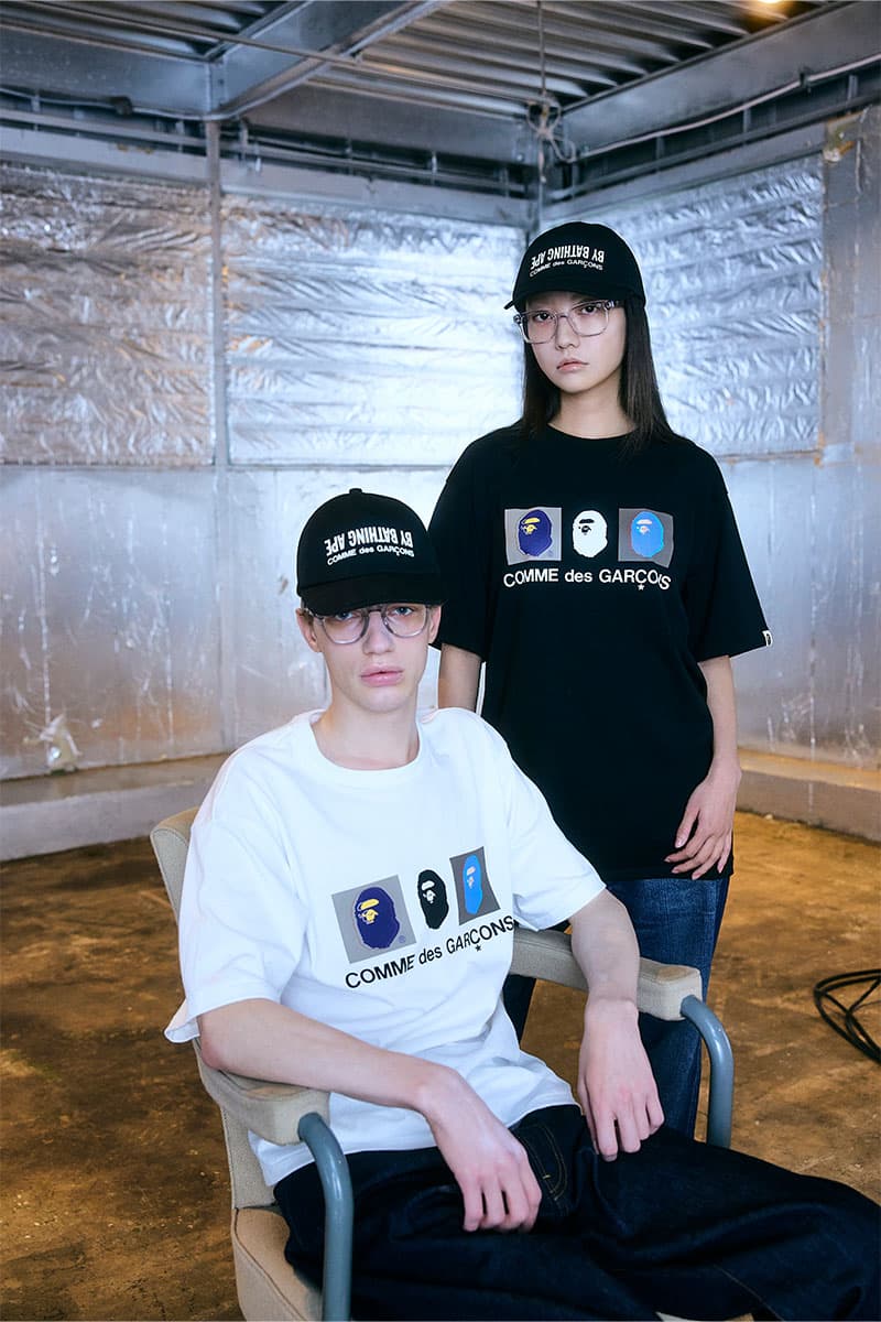 A BATHING APE® x COMME des GARÇONS がポップアートで再構築した限定カプセルを発表 a bathing ape comme des garcons capsel collection release info