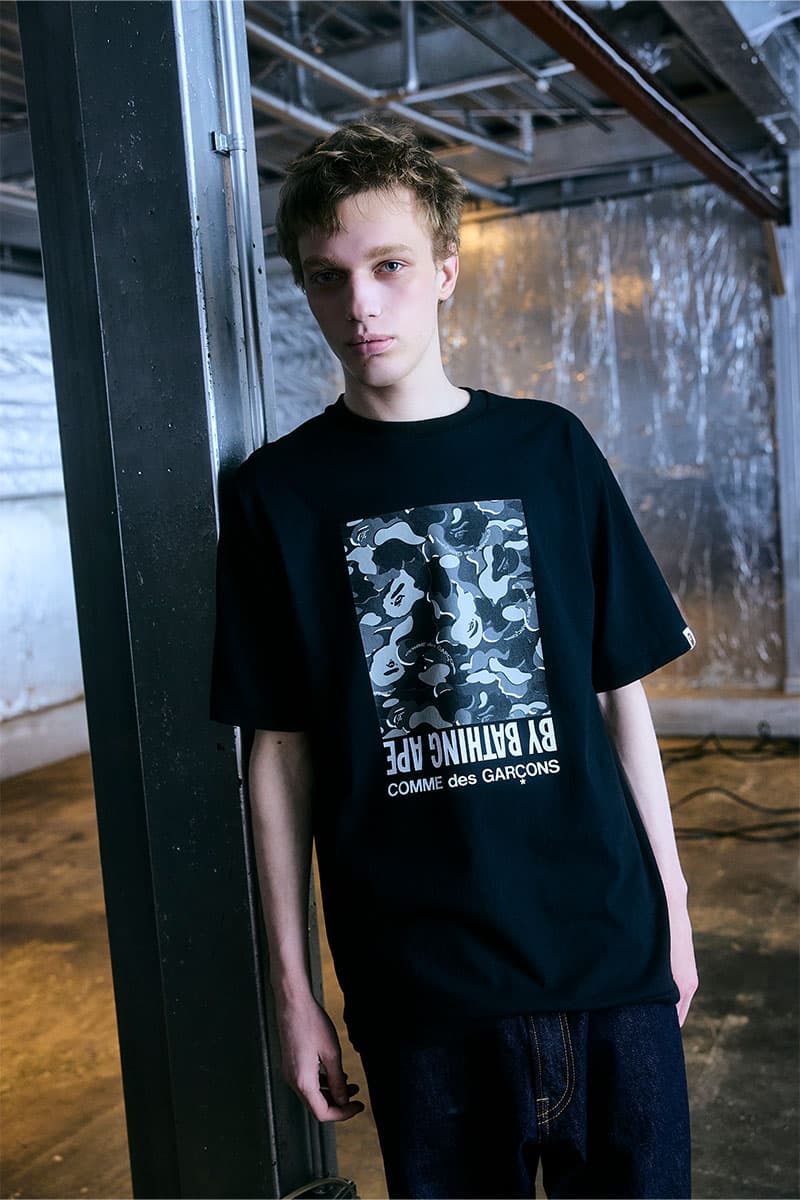 A BATHING APE® x COMME des GARÇONS がポップアートで再構築した限定カプセルを発表 a bathing ape comme des garcons capsel collection release info