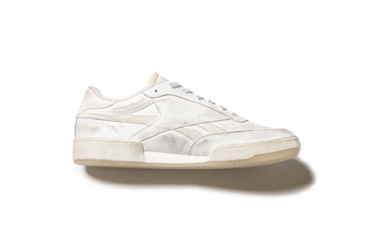 サンドウォーターxリーボックによるコラボテニスシューズ テニスシューズ CLUB C REVENGE VINTAGE を発売 sandwaterr reebok club c revenge vintage release info