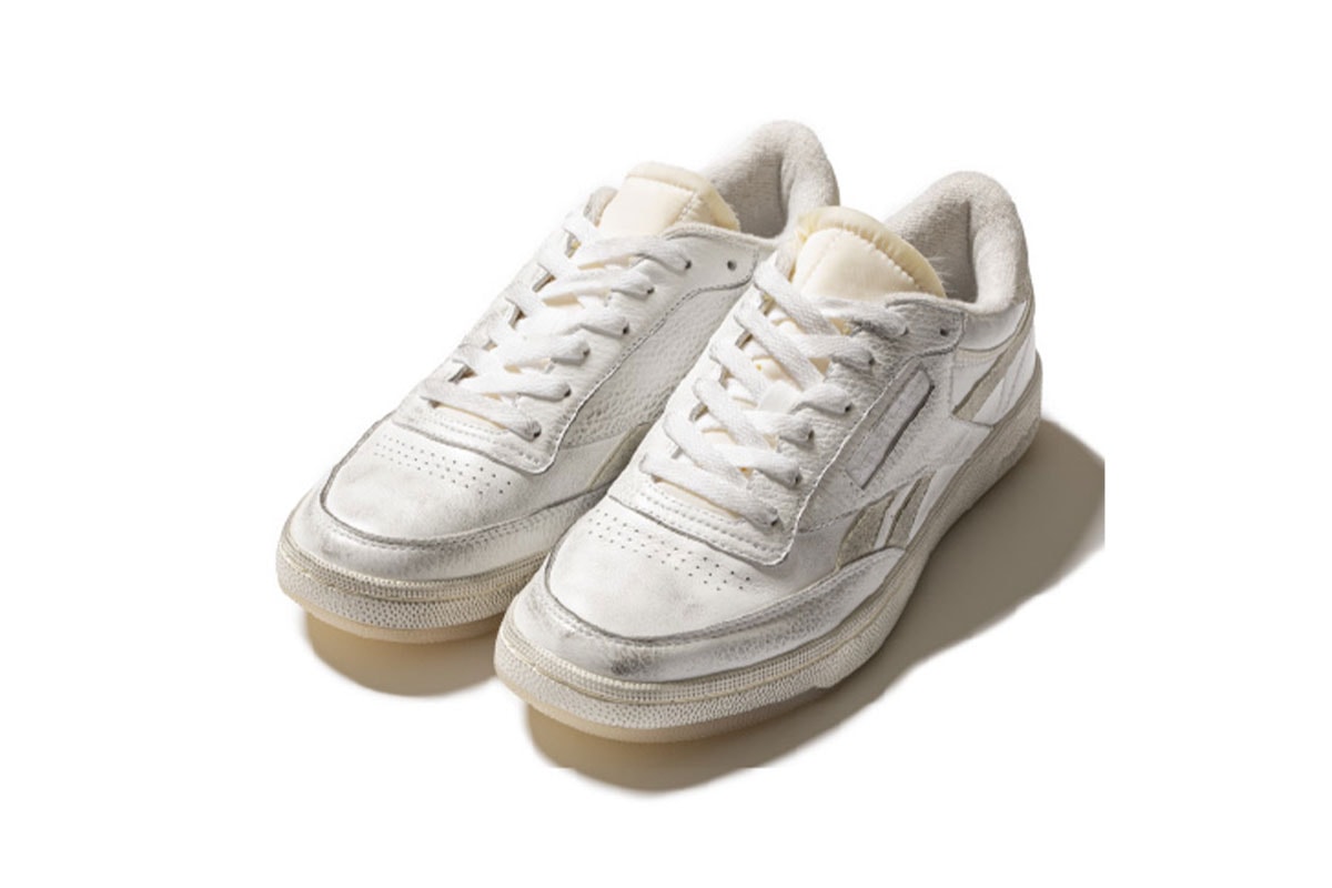 サンドウォーターxリーボックによるコラボテニスシューズ テニスシューズ CLUB C REVENGE VINTAGE を発売 sandwaterr reebok club c revenge vintage release info