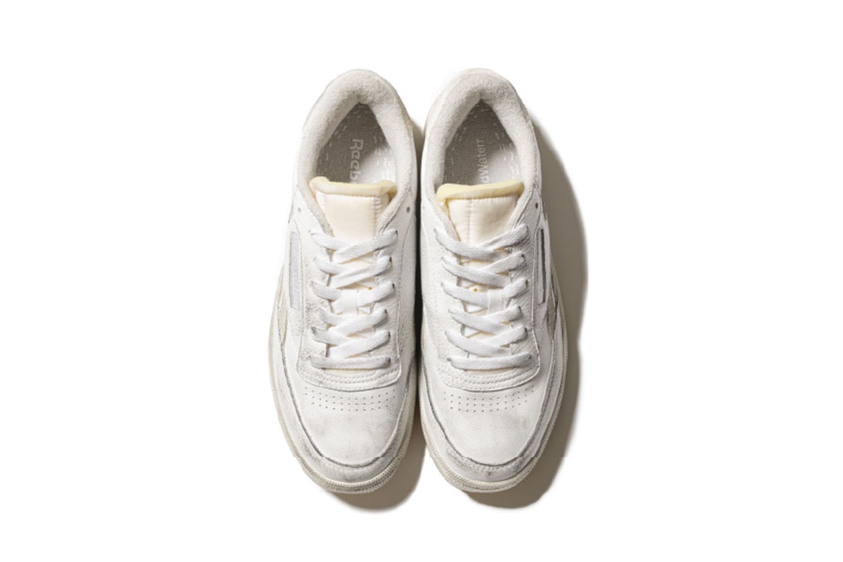 サンドウォーターxリーボックによるコラボテニスシューズ テニスシューズ CLUB C REVENGE VINTAGE を発売 sandwaterr reebok club c revenge vintage release info