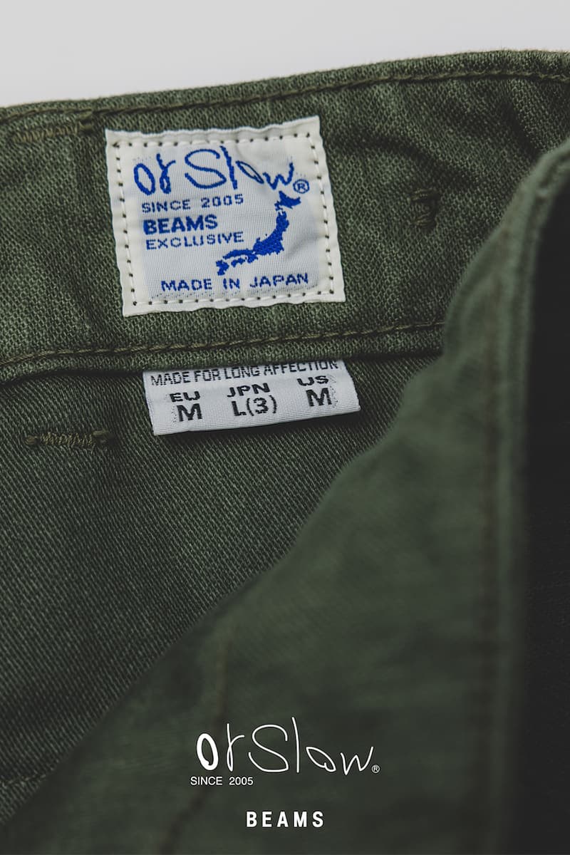 ビームスがミリタリーの定番を再構築したオアスロウ別注モデルをリリース beams orslow exclusive model release info