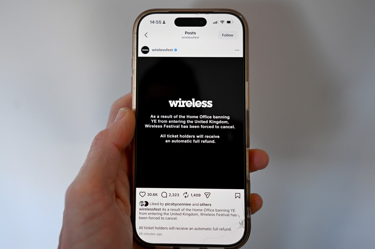 Ye の UK 入国禁止で Wireless Festival 全日程が中止に