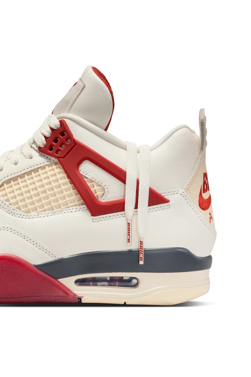 ナイジェル・シルベスター x エアジョーダン 4 “ブリック アフター ブリック”の発売情報が解禁 Nigel Sylvester x Air Jordan 4 ‘Brick After Brick’ official images