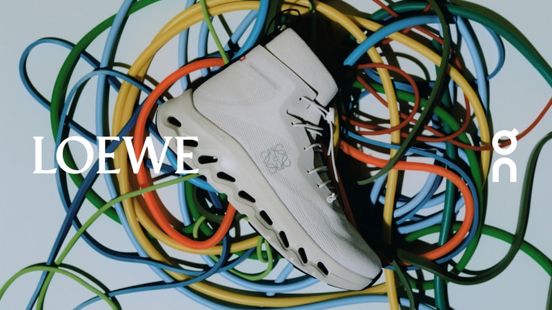 ロエベとオンが最新コラボを発表 loewe on lightspray cloudmonster new shoes release info