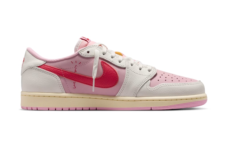 トラヴィス・スコット x エアジョーダン 1 ロー “ピンク パック” の発売情報が解禁 Travis Scott x Air Jordan 1 Low Shy Pink and Tropical Pink Muslin and Pink release info